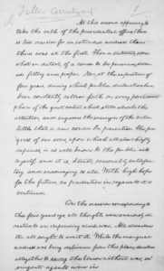 Lincoln's Second Inaugural Address handwritten